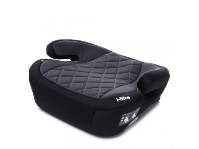 Autosedačka/podsedák 4BABY HI-FIX ISOFIX I-SIZE, čierna/sivá