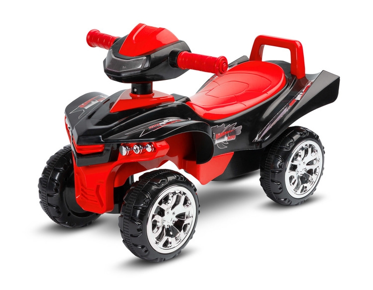 Jazdítko, odrážadlo, štvorkolka mini Raptor - červená