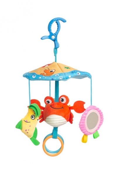 Kontrastný kolotoč nielen do kočíka Colorful - Krabík