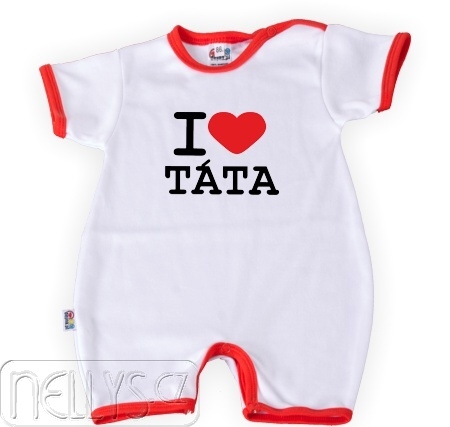DEJNA Body Kr. rukáv s nohavičkami I Love Tata, veľ. 62