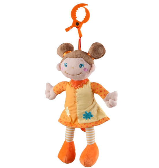 BabyOno Závesná hracie hračka HOLKA hnedovláska Baby Ono (KAT. 1289, BO)