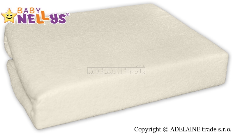 Nepremokavé prestieradlo 120x60cm, Baby Nellys,, ekri