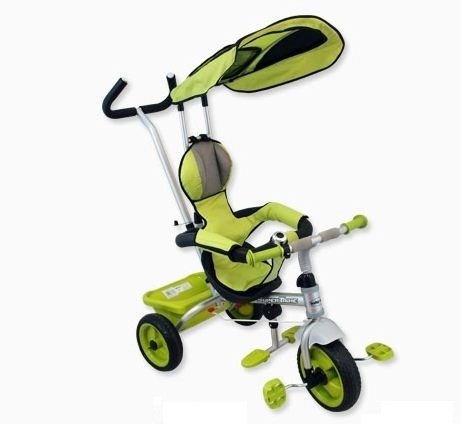 BABY MIX Trojkolka s pásmi a vodiace tyči