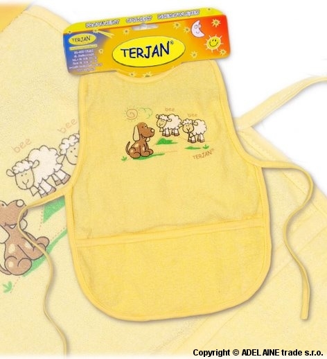 Podbradník/zásterka Terjan - krémovo žltý