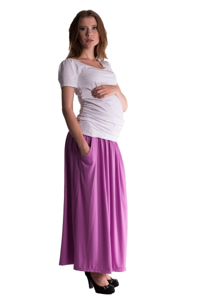 Be MaaMaa Maxi dlhá sukňa MAXINE - orgovánová