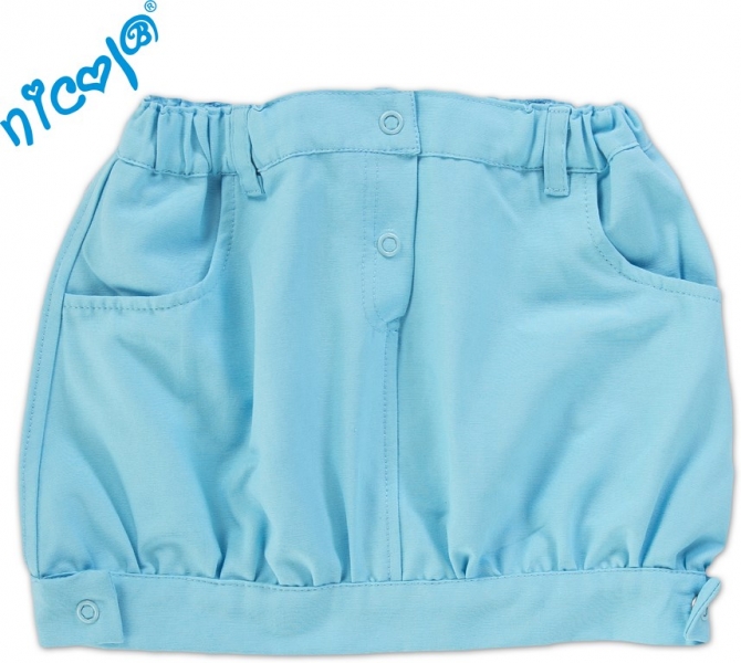 Nicol Suknička Sweet Heart - tyrkysová (VEľKOSť: 74, KóD: 2825 B SPA, KOLEKCIA: JL2015-SWEET HEART)