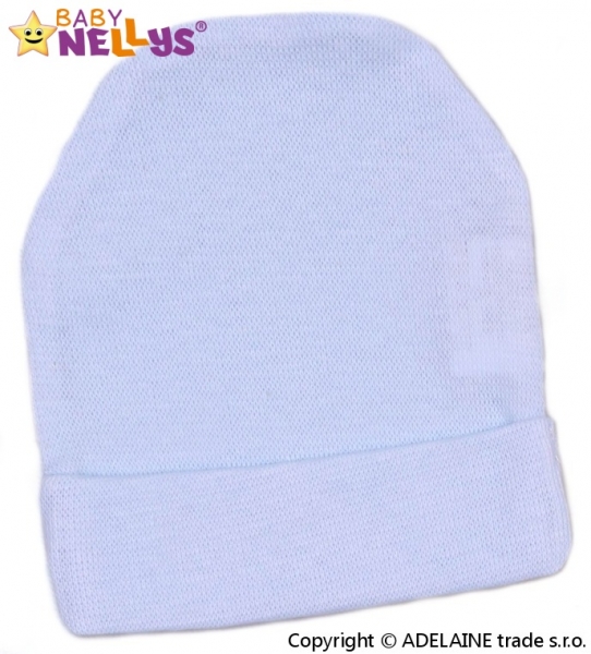 Baby Nellys Novorodenecká čiapočka - sv. modrá