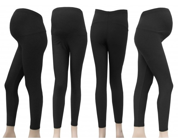 Gregx Tehotenské legíny dlhé termo - čierne-#Velikosti těh. moda;XS/S