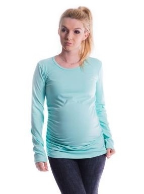 Be MaaMaa Tehotenské tričko ELLIS - mäta-#Velikosti těh. moda;S/M