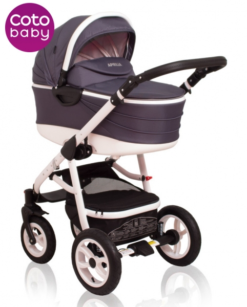 Kočík Aprilia Coto Baby 2v1 - dark grey