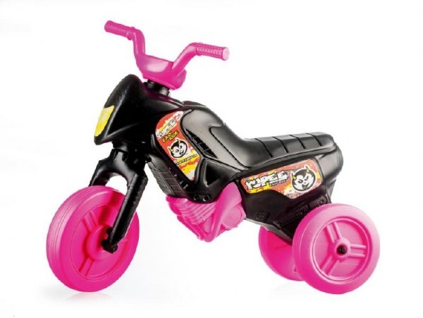 Odrážadlo Enduro Yupee čierne malé plast - výška sedadla 26cm -nosnost do 25kg - od 12 mes