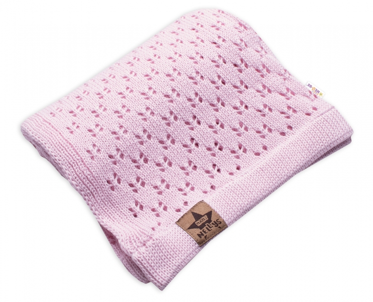 Háčkovaná dečka Baby Nellys ® - ružová