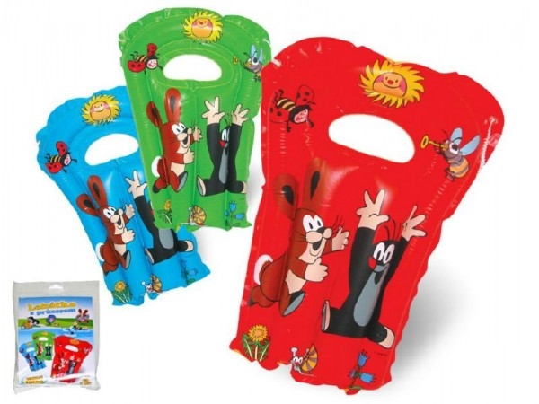 Teddies Lehátko Krtko nafukovacie s priezorom 52x75cm 3 farby v sáčku