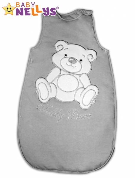 Spací vak Medvedík Teddy Baby Nellys - šedá veľ. 2
