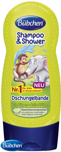 Bübchen detský šampón a sprchový gél Džungľa - 230ml