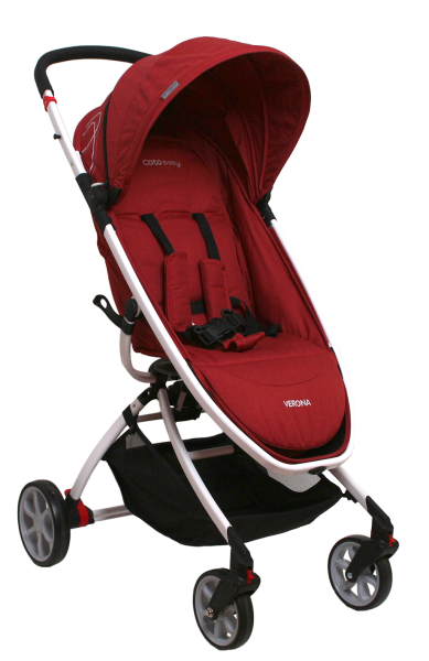 Coto Baby Kočík Verona Červeny - imitácia Ľan