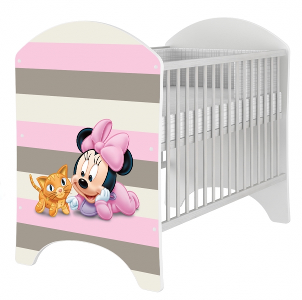 BabyBoo Detská postieľka Disney Baby Minnie - 120x60 cm