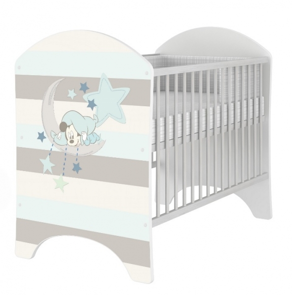 BabyBoo Detská postieľka Disney Baby Mickey - 120x60 cm