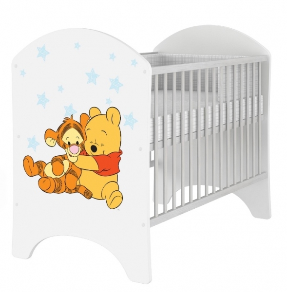 BabyBoo Detská postieľka Disney Medvedik PÚ Baby - 120x60 cm