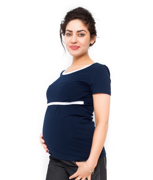 Tehotenské a dojčiace tričko ALDONA - granát