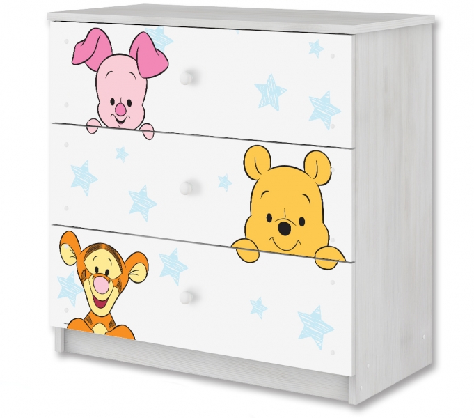 BabyBoo Disney detská komoda - Baby Macko PÚ, D19