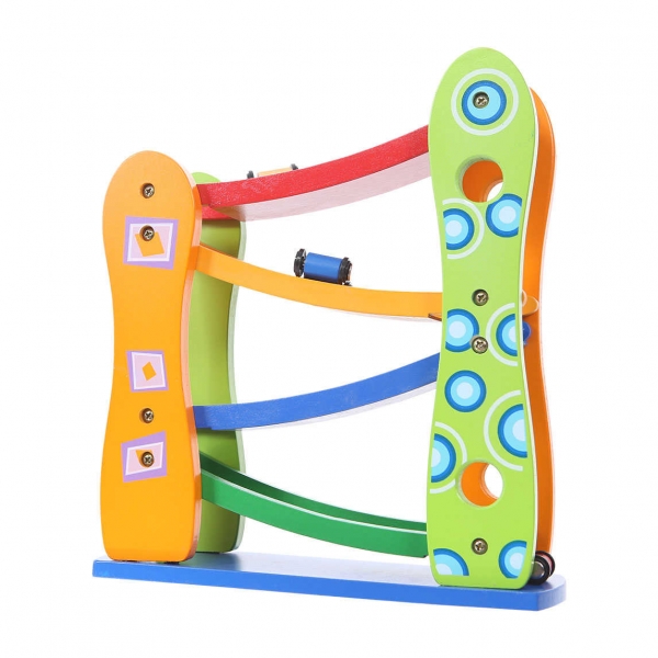 Drevená závodná dráha ECO TOYS s autíčkami (K .: 2026)