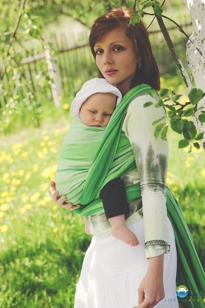 Little FROG Tkaný šatka na nosenie detí - TSAVORITE