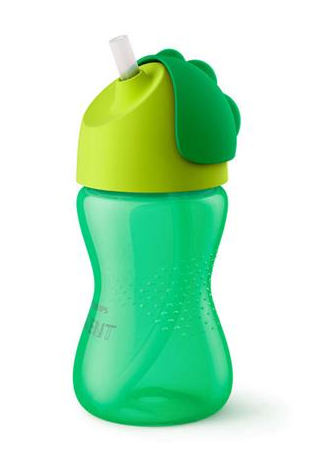 AVENT Hrnček so slamkou 300ml -zelený