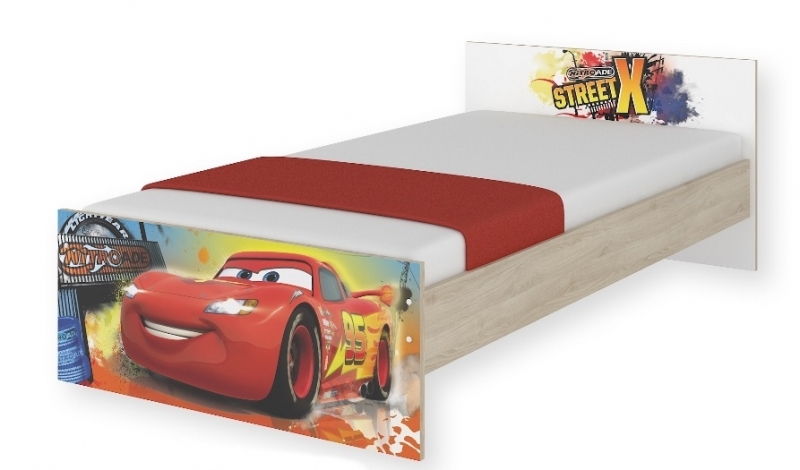BabyBoo Detská junior posteľ Disney - Cars, 180x90 cm