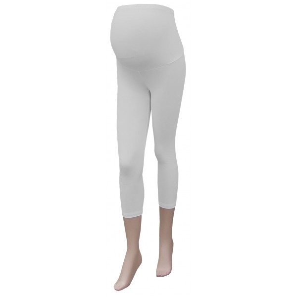 Tehotenské legíny 3/4 biele - GREGX veľ. XL/XXL