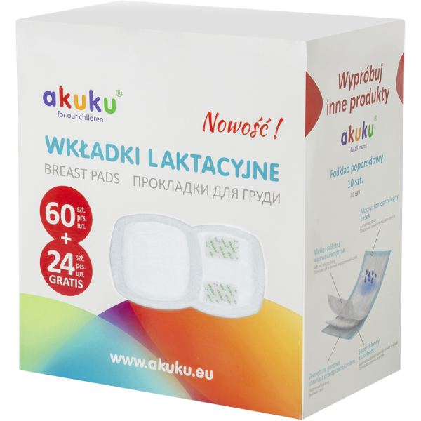 Vložky do podprsenky Akuku - 60+24 ks