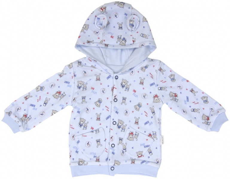 Mikina s kapucňou MAMATTI KAMARÁDI (VEL. 98, FARBA MODRá, BB8912, KOLEKCIA: KAMARáDI MAMATTI - PZ)