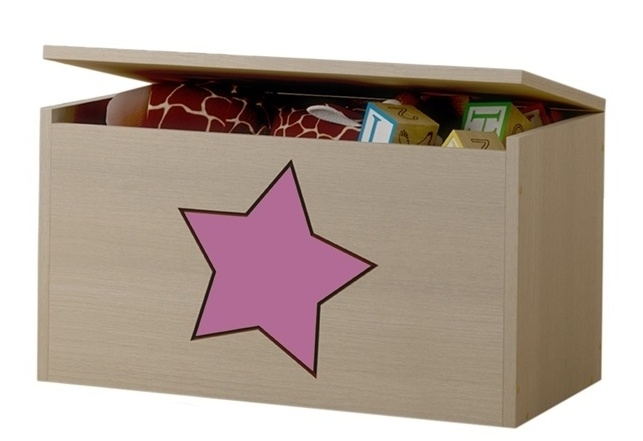 BabyBoo Box na hračky, truhlička Hviezda růžová ku kolekcii Žirafka