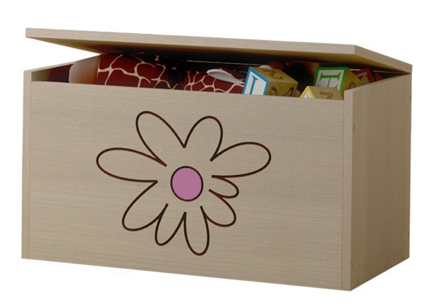 BabyBoo Box na hračky, truhlička Kvetinka ružová