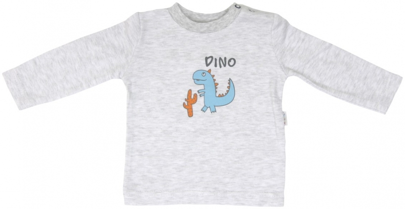 Bavlnená blúzka Mamatti DINO - dlhý rukáv, vel. 86