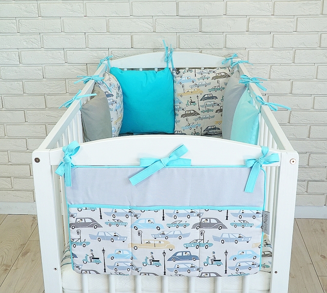 Vreckár nielen na hračky Baby Nellys ®  BE LOVE RETRO - č. 22