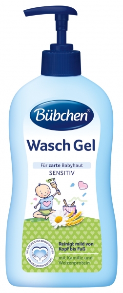 Bübchen Umývací gél sensitiv s pumpičkou 400 ml