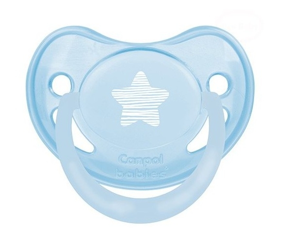 Dudlík Canpol Babies - Pastel 6-18m - modrý (KOD: CA 22/420 KOLEKCIA: PASTEL, VEL. 6-18M, ZKOSENá)