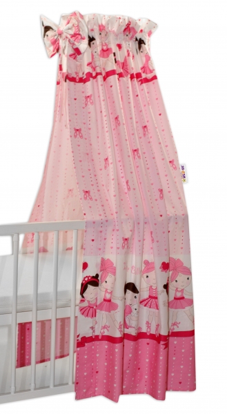Nebesa z celej látky Princess Baby Nellys - růžová (VZOR: PRINCESS)