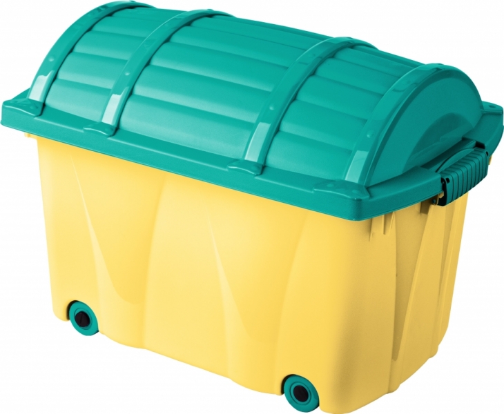 Keeeper Plastový box na kolieskach - 42l - žltý (OBJEM: 42L, FARBA: žLTá/TM. ZELENá)