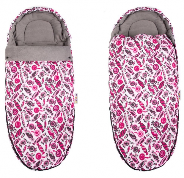 Fusák Maxi Baby Nellys ® 105x50cm - sladkosti ružové