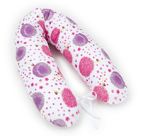 Dojčiaci vankúš - relaxačná poduška Multi Púpavy ružové