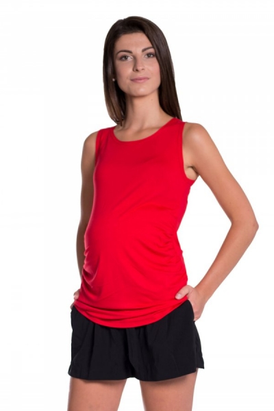 Be MaaMaa Top/tielko nielen pre tehotné - červená, vel´. XXL/XXXL