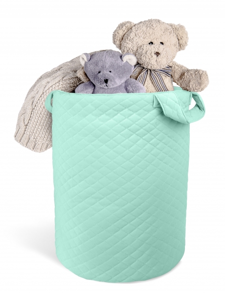 Box na hračky Velvet lux miminu, prešívaný - Matová