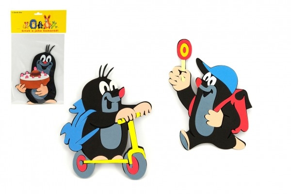 Teddies Krtko dekorácie penová 22cm asst 6 druhov v sáčku