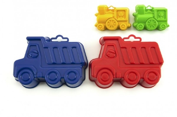 Teddies Formičky Bábovky plast 13cm asst 4 farby v sieťke 12m +