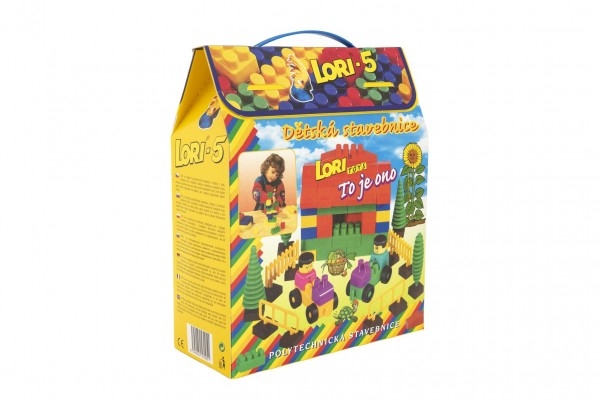 Teddies Stavebnica LORI 5 plast 76ks v krabici 23x28x10cm