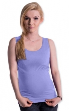 Tehotenské, dojčiace tielko s odnímateľnými ramienkami - sv. modré