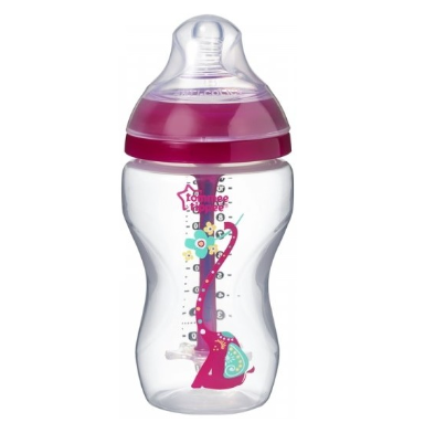 Tommee Tippee Antikoliková fľaštička 260 ml Advanced Girl - ružová