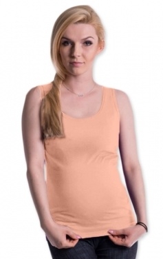 Be MaaMaa Tehotenské, dojčiace tielko s odnímateľnými ramienkami - lososové, vel´. L/XL